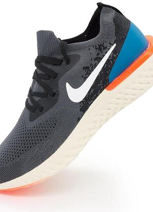Мужские кроссовки для бега nike epic react flyknit пепел. топ качество! 44. размеры в наличии: 42, 44.