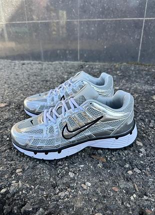 Кросівки nike p-6000 комбіновані сріблясті 39