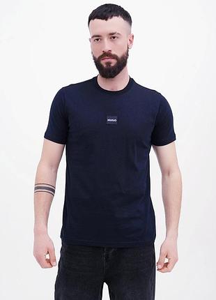 Футболка мужская hugo logo label patch hb-2290navy blue 2xl
