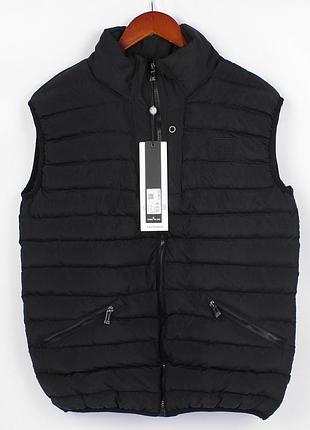 Жилетка stone island, цвет черный, разные размеры черный, m