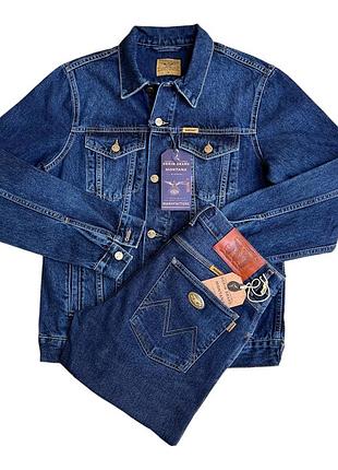 Джинсовый костюм montana maks 02 - dark stonewash 3xl