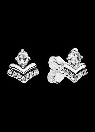 Серебряные серьги "классическое желание" 297787cz