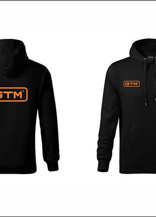 Gtm кофта худи р.xl, черная с логотипом gtm