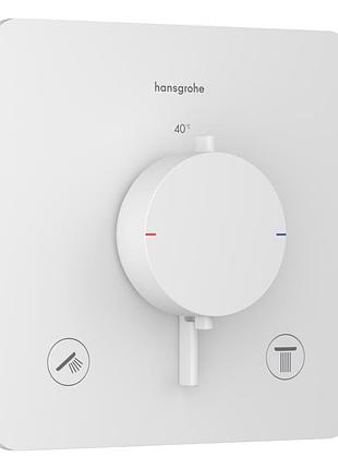 Ecostat comfort q термостат для 2х споживачів, пм, білий матовий