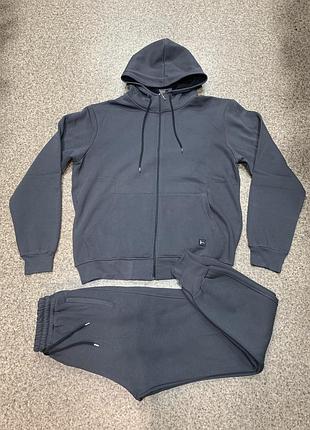 Спортивний костюм батали (2xl-6xl) теплий тринитка-петля туреччина 🇹🇷