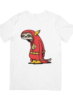 Футболка флеш-ленивец (flash sloth)