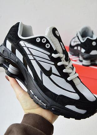 Кросівки чоловічі nike shox ride 2 sp чорні з сірим найк шокс райд 2 сп на весну, літо, осінь