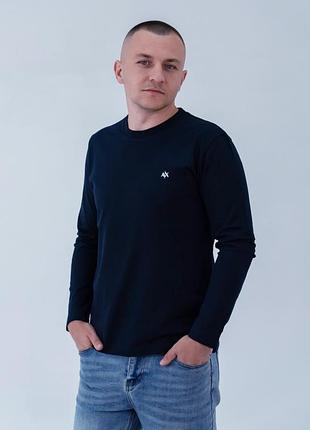 Лонгслив мужской armani ax-15728-1 dark blue l