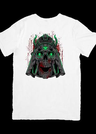 Футболка демонічний череп самурая (demonic skull samurai)