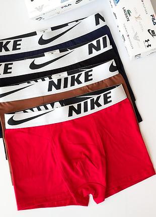 Труси чоловічі тонкі літні nike без візерунків і принтів упаковками комплект чоловічої білизни бренд найк