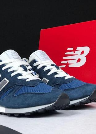 Мужские кроссовки new balance classic 1300 темно синие повседневные кроссовки нью баланс демисезонные 42