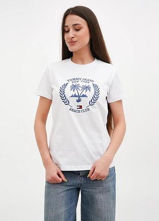 Футболка женская tommy hilfiger beach club 706-6020wt s
