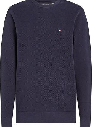 Свитер мужской tommy hilfiger sweater essential structure navy d-th-25-213nv 3xl