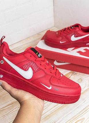 Nike air force низкие красные мужские топ кроссовки размер 44 (28 см)