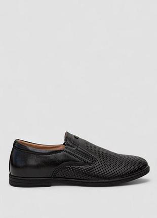 Туфли мужские с перфорацией цвет черный 243rb1971 top shop ua_