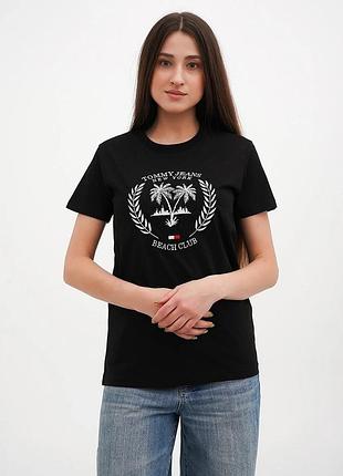 Футболка женская tommy hilfiger beach club 706-6020bl m