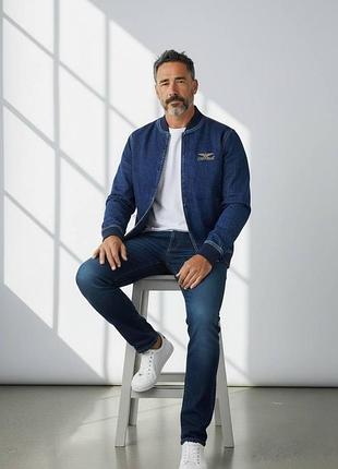 Джинсовая куртка montana pilot usa stonewash синий xl