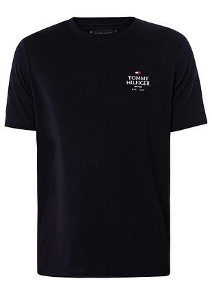 Футболка мужская tommy hilfiger stack t-shirt th-2467bl 3xl