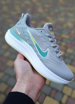 Жіночі літні легкі кросівки nike zoom winflo сірі з бірюзою весіння кросівки найк зум 37(23.5см)