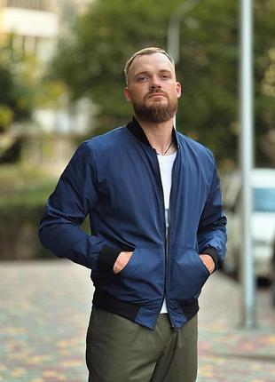 Бомбер чоловічий “challenge” intruder темно-синій