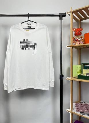 Лонгслив stussy | білий лонг stussy | stussy white long sleeve ( s m l xl )