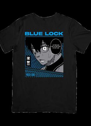 Футболка синяя тюрьма (blue lock)