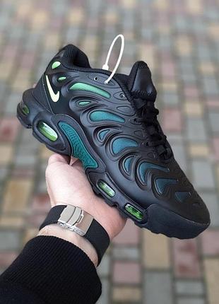 Чоловічі кросівки nike air max tn plus drift чорні з зеленим кросівки найк аір макс тн плюс дріфт 43(27,5см)