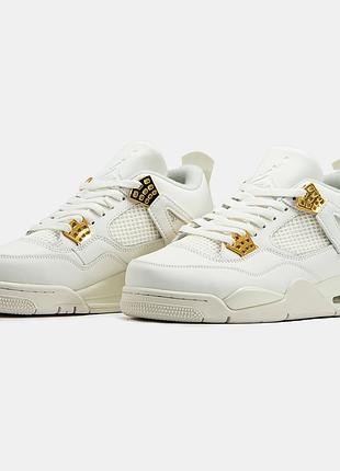 Кроссовки мужские nike air jordan 4 белые оригинал, мужские кроссовки найк 44