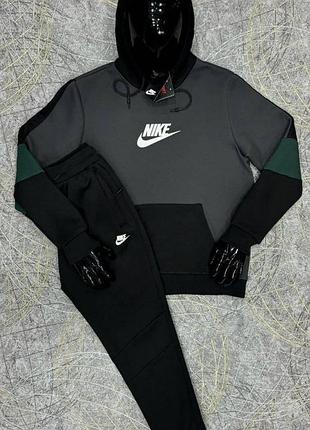 Мужской спортивный костюм утепленный nike xl