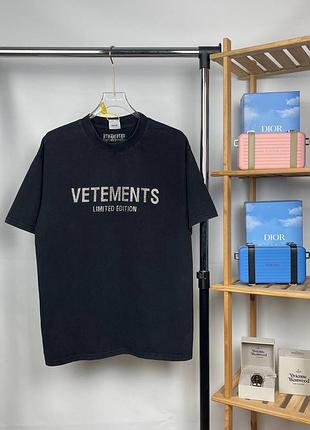 Футболка vetements | limited edition з стразами | стильний дизайн та висока якість