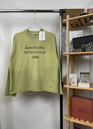Лонгслів acne studios "stockholm" | брендовий лонгслів ( s m l xl ) ( 2 кольори )