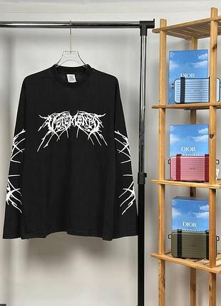 Vetements лонгслів | бавовняний лонгслів ветмо ( s m l xl )