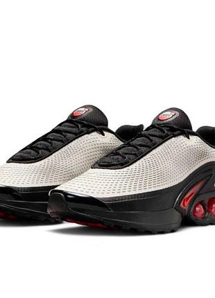 Nike air max dn black red cream мужские кроссовки найк черные с красным брендовые