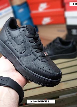 Женские черные кроссовки nike air force 1 low на весну лето осень | кроссовки найк аир форс 1 black 38(24см)