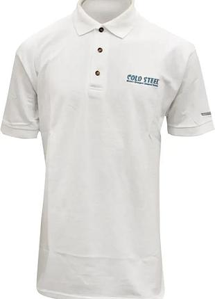 Футболка cold steel embroidered polo xl white к:білий