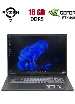 Ігровий ноутбук asus tuf a18 fa808um-is74 / 18" (1920x1200) ips / amd ryzen 7 260 (8 (16) ядер по 3.8 - 5.1 ghz) / 16 gb ddr5 /