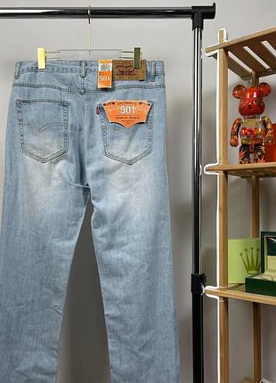 Голубые джинсы levi's 501 straight leg | джинсы левайс ( 32 33 34 36 р)