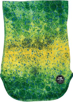 Бафф pelagic sunshield fishing neck gaiter green dorado