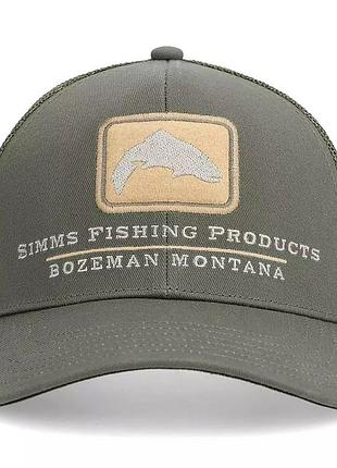 Кепка simms double haul icon trucker smokey olive (14032-1068-00)