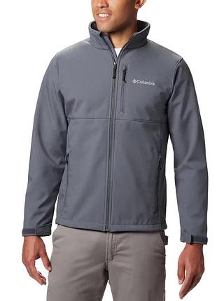Мужская куртка columbia sportswear men’s ascender softshell jacket m, графит