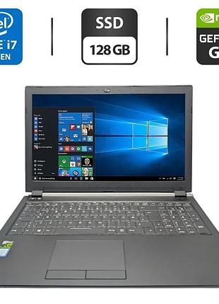 Ноутбук б-клас schenker key 15 / 15.6" (1920x1080) ips / intel core i7-8750h (6 (12) ядер по 2.2 - 4.1 ghz) / 8 gb ddr4 / 128 gb