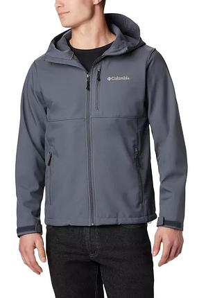 Мужская куртка с капюшоном columbia sportswear ascender hooded softshell jacket xxl, графит