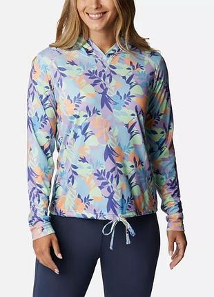 Женская худи summerdry columbia sportswear с длинным рукавом и принтом