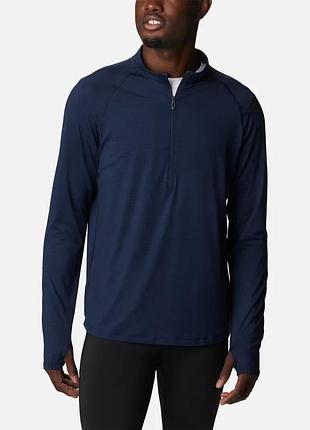 Мужская рубашка с длинным рукавом из сетчатой ткани endless trail columbia sportswear half zip