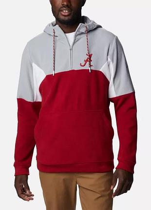 Мужская худи collegiate columbia lodge fleece hoodie - alabama толстовка l