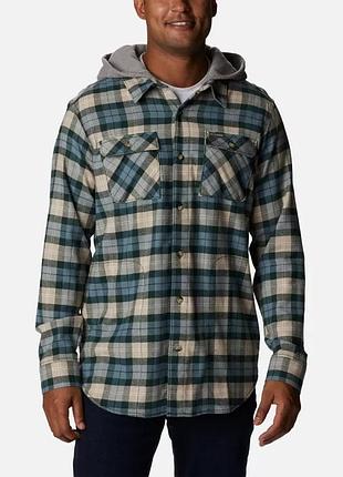 Мужская худи-рубашка columbia sportswear flare gun stretch flannel толстовка с капюшоном m