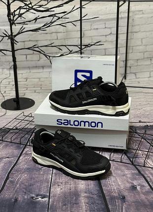 Кроссовки salomon techamphibian 5 саломон техамфибиан мужские сетчатые черные и белые