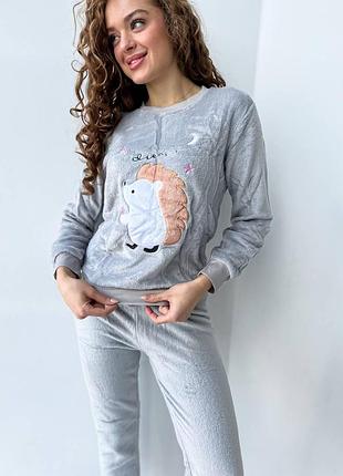 Женская теплая пижама