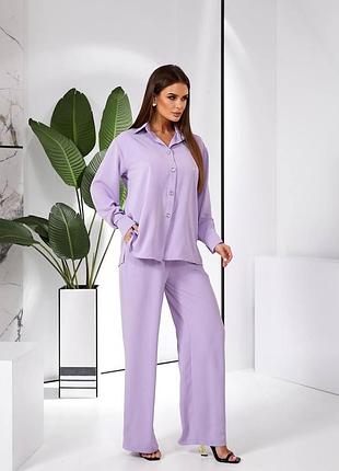Костюм в стиле casual, арт. 345, сиреневый 54/56