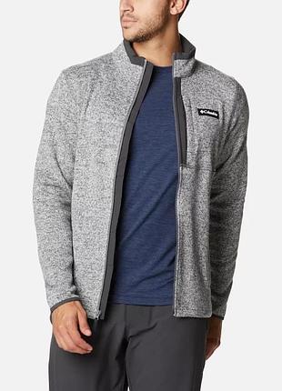 Мужская флисовая куртка sweater weather columbia sportswear на молнии во всю длину